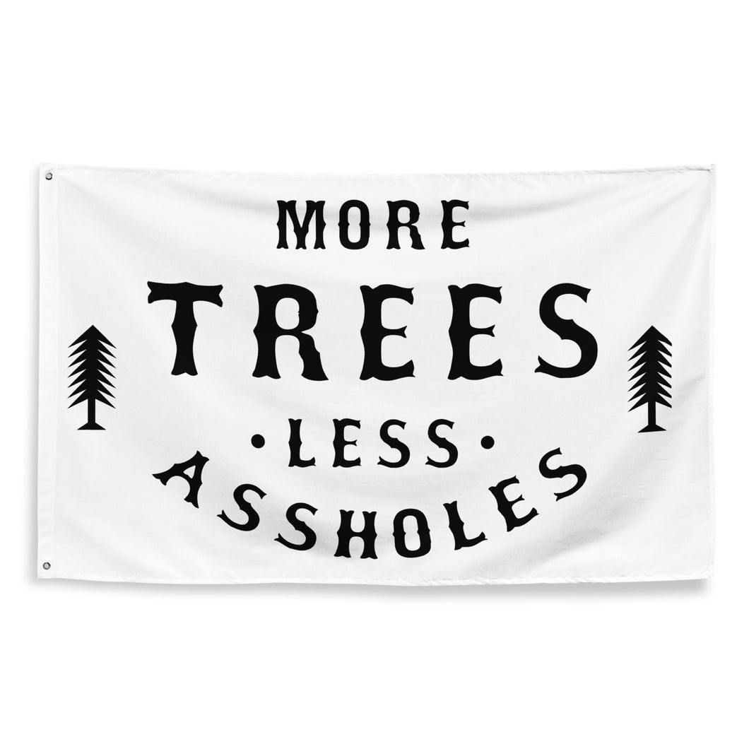 More Trees Flag - White