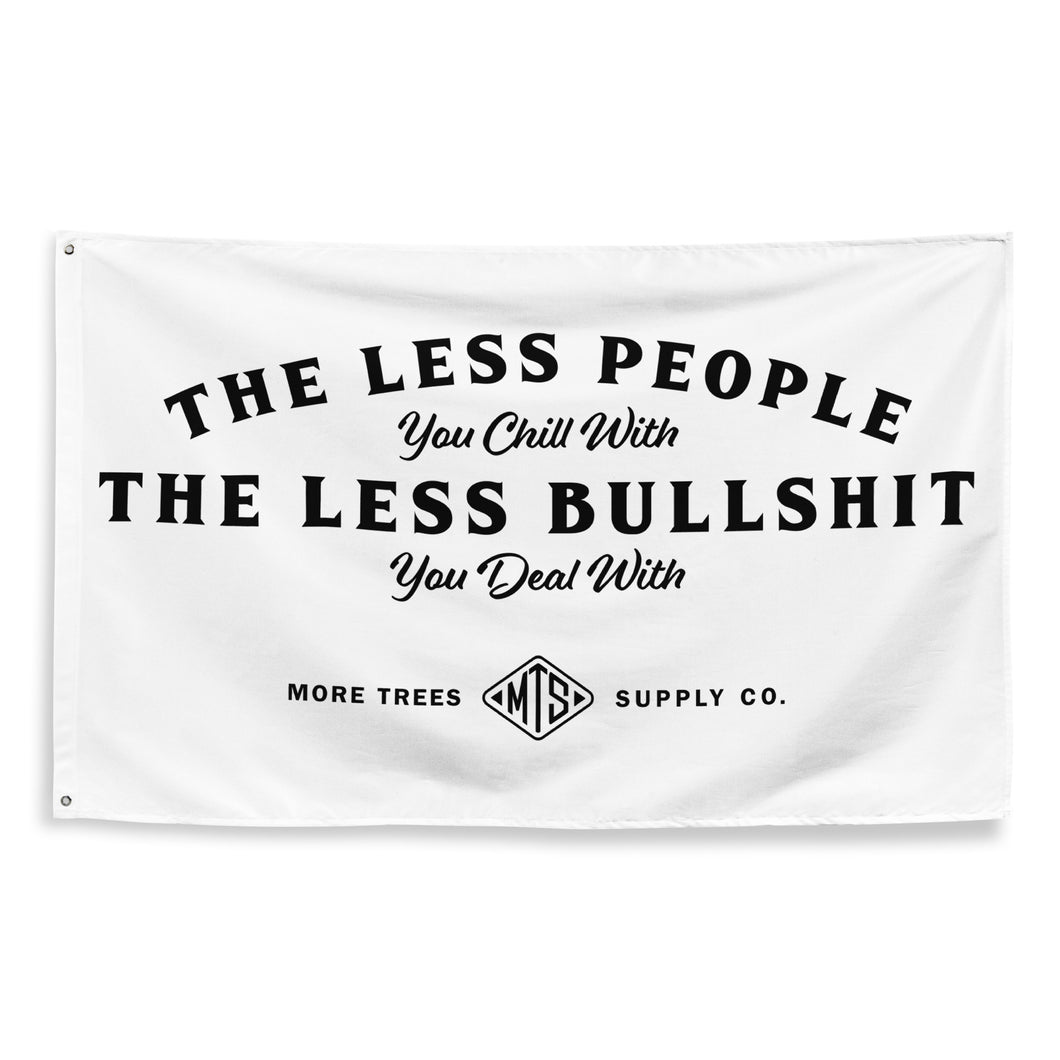Less People Flag - White
