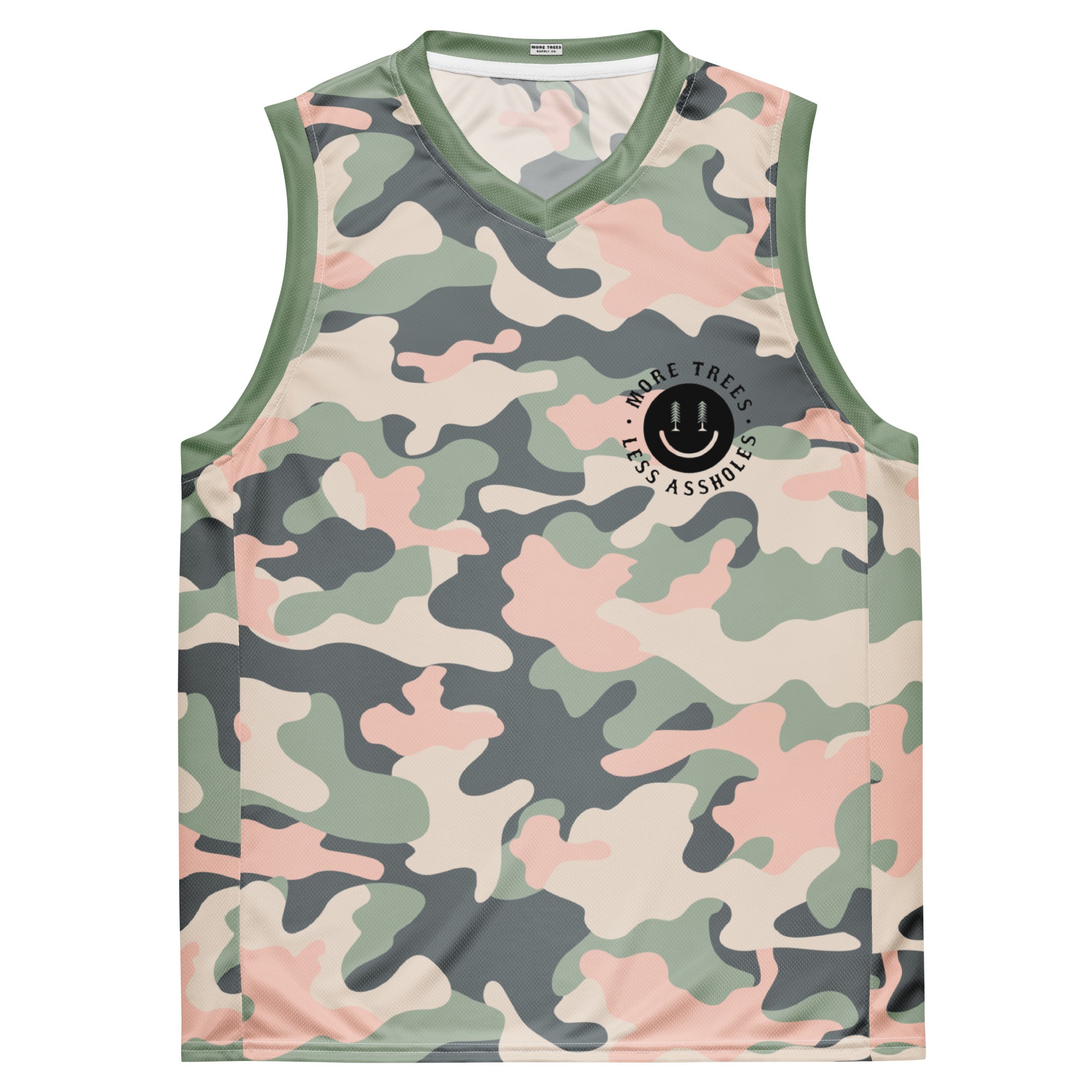 Women's More Trees x Lords Basketball Jersey - Pink Camo Women's More Trees x Lords Basketball Jersey - Pink Camo